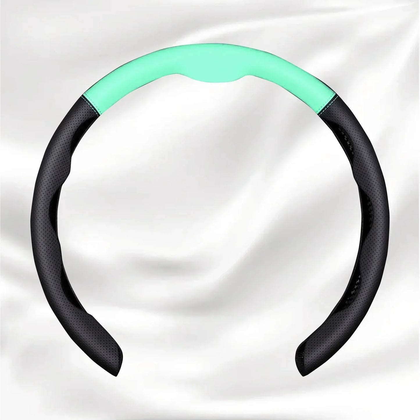 Nexi Customized Car Logo Breathable Ultra-thin 5D Leather & Carbon Car Steering Wheel Cover Universal Fit