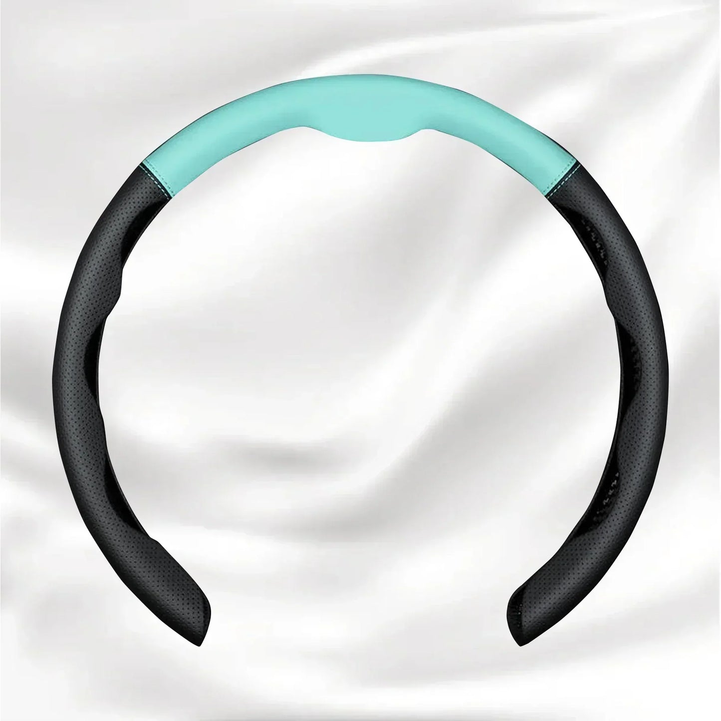 Nexi Customized Car Logo Breathable Ultra-thin 5D Leather & Carbon Car Steering Wheel Cover Universal Fit